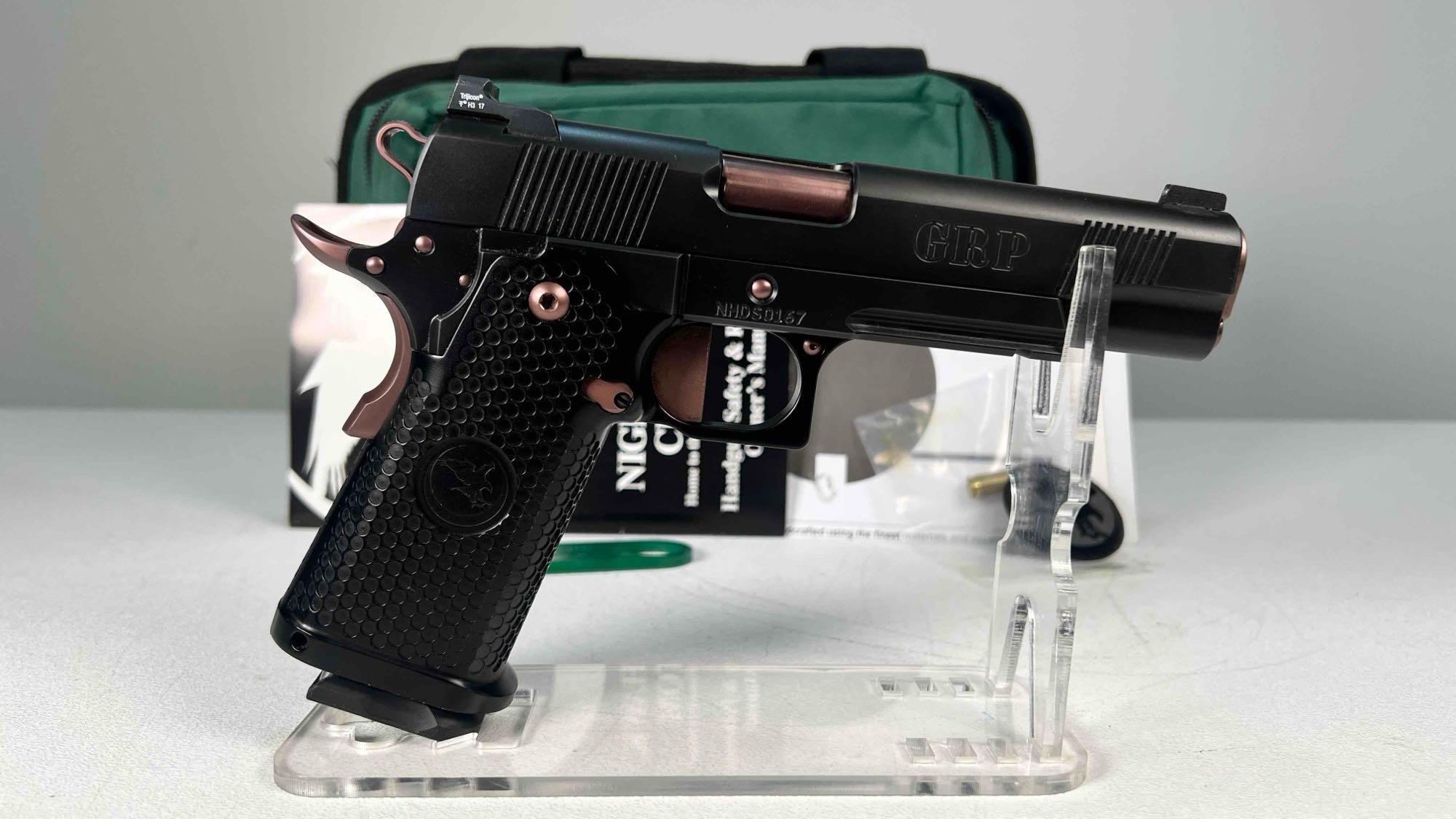 Night Hawk Custom 1911 GRP 9MM Pistol thumbnail