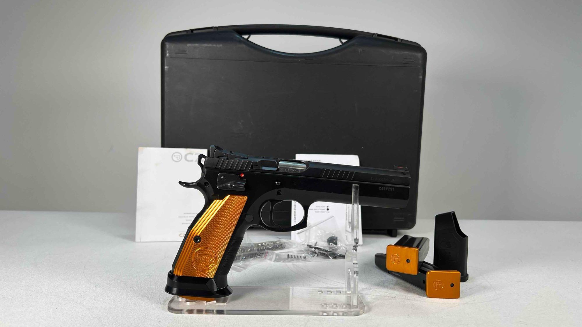 CZ 75 Tactical Sports Orange 9MM Pistol thumbnail